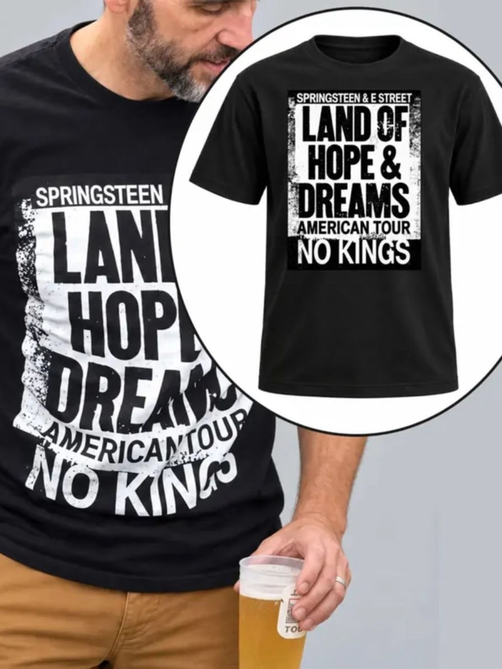 Land of Hope & Dreams Black Graphic T-Shirt